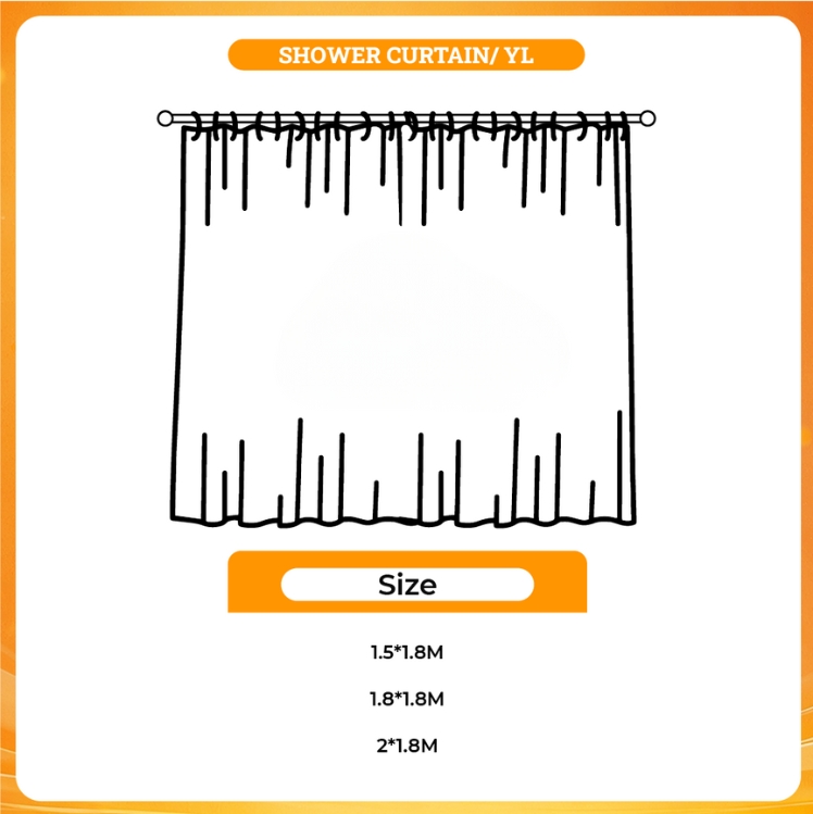 3D shower curtain - To Your Eternity Shop