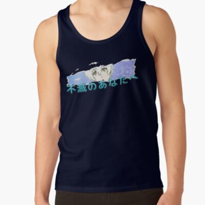 To Your Eternity Fushi Blue Text Tank Top