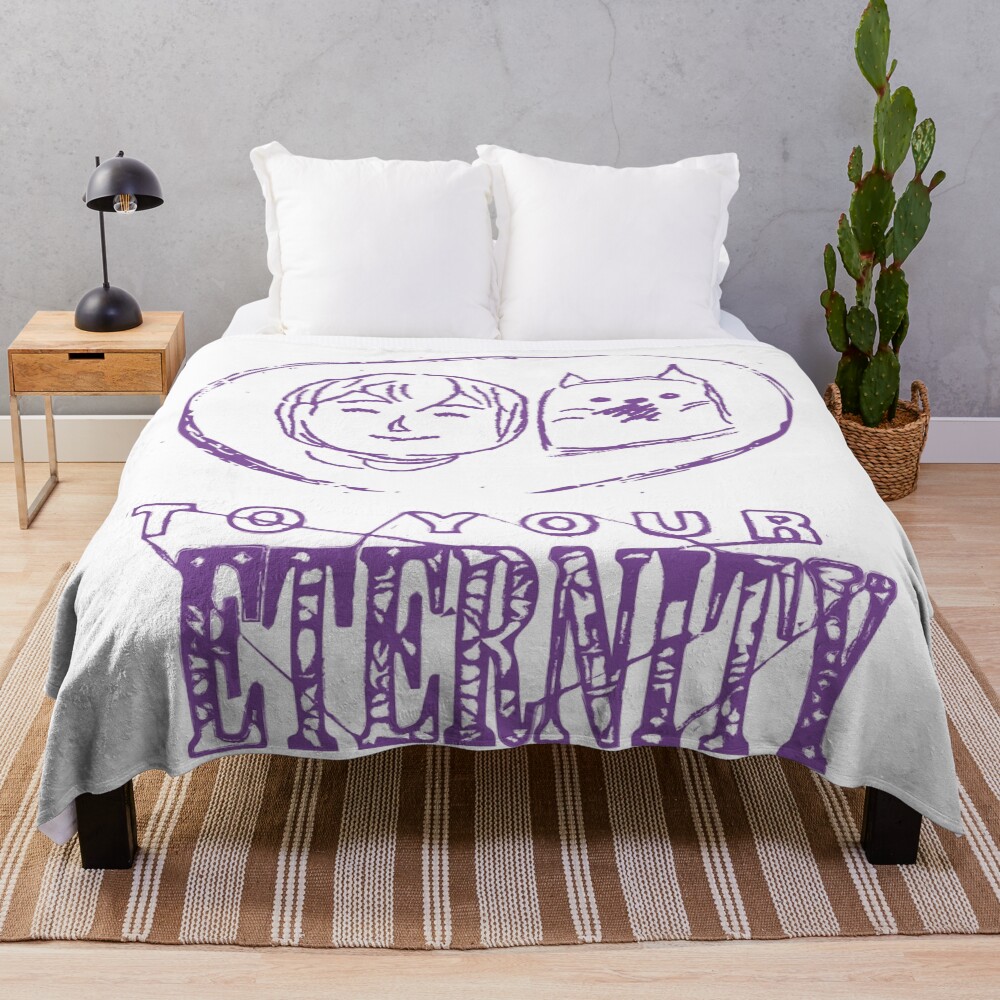 To Your Eternity The Boy And The Wolf Throw Blanket