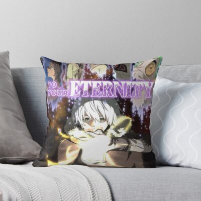 To Your Eternity Fumetsu No Anata E To Anime Manga Cover Art Poster Throw Pillow