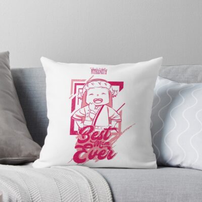 To Your Eternity Best Mom Ever White Grunge Style Throw Pillow